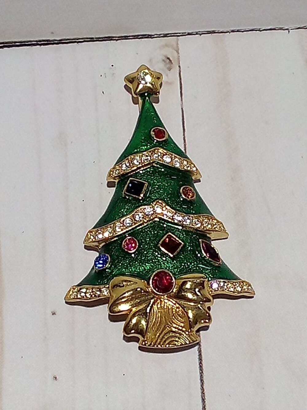 Christmas Tree Brooch FM